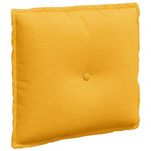 vidaXL Travesseiro para Costas Amarelo Claro 50 x 45 cm