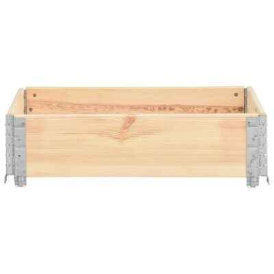 vidaXL Canteiro elevado 60x80 cm madeira de pinho maciça