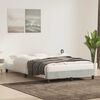 vidaXL Estrutura de cama sem colchão 80x220 cm veludo cinzento-claro