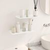 vidaXL Prateleira Flutuante 2 pcs Branco 40 x 18 x 2,5 cm A&ccedil;o