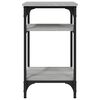 vidaXL Mesa de apoio 35x30x60 cm derivados de madeira cinzento sonoma