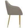 vidaXL Cadeiras de jantar 4 pcs veludo cinzento-claro