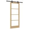 vidaXL Porta Deslizante Natural 86 x 211 cm