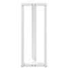 vidaXL P&eacute;s de mesa de bar em forma de T, 2 pe&ccedil;as, branco, 40x35x(100-101) cm, a&ccedil;o