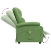 vidaXL Poltrona de massagens veludo verde-claro
