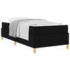 vidaXL Estrutura da Cama com colch&atilde;o Preto 80 x 200 cm tecido