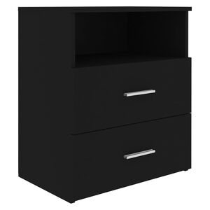 vidaXL Mesa de cabeceira 50x32x60 cm preto