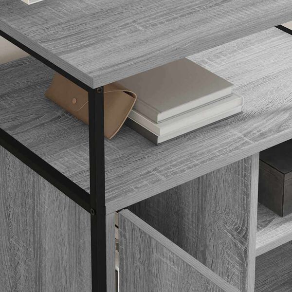 vidaXL Gabinete de Escritório com Estação de Carregamento com roda