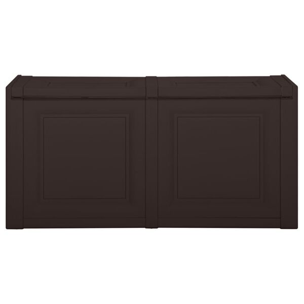 vidaXL Caixa para almofadões 86x40x42 cm 85 L castanho