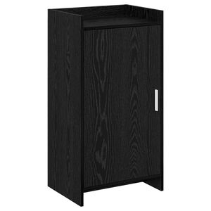 vidaXL Arm&aacute;rio de Sapatos com porta Carvalho Preto 48 x 36 x 92 cm