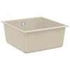 vidaXL Pia Bege 430 x 460 mm 80% Quartzo e 20% Resina