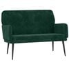 vidaXL Banco 108x79x79 cm veludo verde-escuro