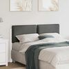 vidaXL Cabeceira estofada com cabeceira Branco e Cinza Claro 160 cm