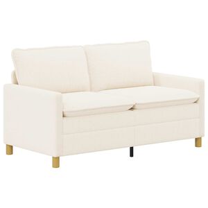 vidaXL Sof&aacute; Creme 156 x 81 x 87,5 cm Tecido