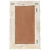 vidaXL Espelho 80x50 cm madeira de mangueira maciça branco