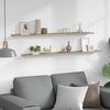 vidaXL Prateleiras de parede 2 pcs 115x9x3 cm carvalho sonoma