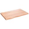 vidaXL Prateleira de parede 80x50x(2-4) cm carvalho tratado castanho