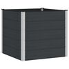 vidaXL Canteiro de jardim elevado Preto 100 x 100 x 91 cm alu.