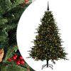 vidaXL &Aacute;rvore de Natal artificial com bolas 210 cm 300 LED