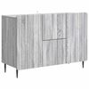 vidaXL Buffet Sonoma Cinzento 89 x 34,5 x 62 cm Derivados de Madeira