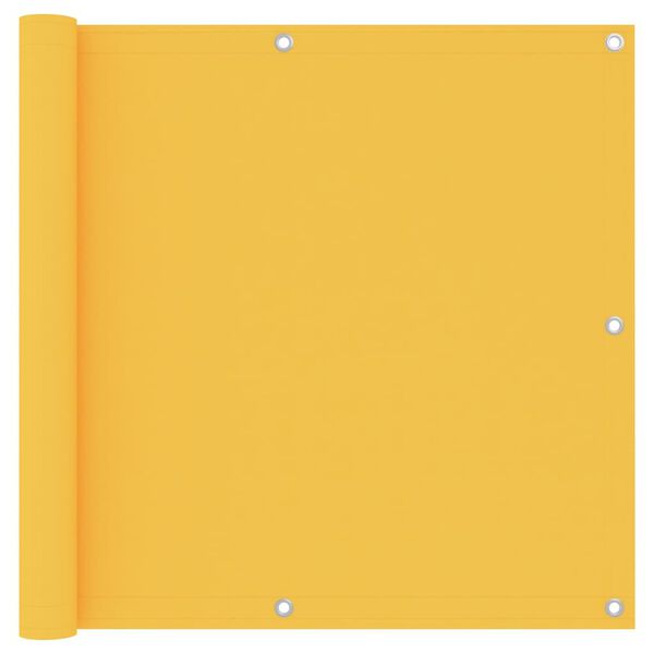vidaXL Tela de varanda 90x600 cm tecido Oxford amarelo
