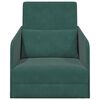 vidaXL Sof&aacute;-Cama Verde Escuro 65 x 80 x 83 cm Veludo