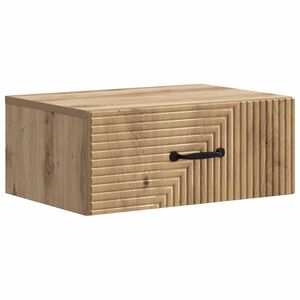 vidaXL Gabinete de Canto Montado na Parede Carvalho Arttisan