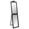 vidaXL Espelho de p&eacute; 45x180 cm preto