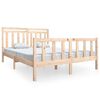 vidaXL Estrutura de cama king size 150x200 cm madeira maci&ccedil;a