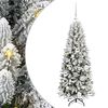 vidaXL Árvore de Natal Artificial com 150 LEDs Branco 53 x 53 x 120 cm