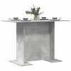 vidaXL Mesa de jantar 110x60x75 cm derivados madeira cinzento cimento