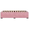 vidaXL Estrutura de cama 90x190 cm veludo rosa