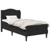 vidaXL Estrutura da Cama Preto 90 x 190 cm Couro Sint&eacute;tico