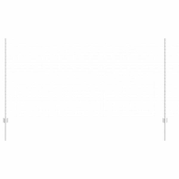 vidaXL Postes de Cerca Manual 88 pcs Prateado 180 cm Aço