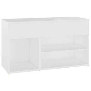 vidaXL Banco sapateira 80x30x45 cm derivados de madeira branco