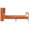 vidaXL Cama com estante sem colch&atilde;o 75x190cm pinho maci&ccedil;o castanho-mel