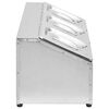 vidaXL Suporte gastronorm c/ 3 recipientes GN 1/6 aço inoxidável