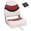 vidaXL 2 pcs conjunto assento de barco dobr&aacute;vel com encosto alto