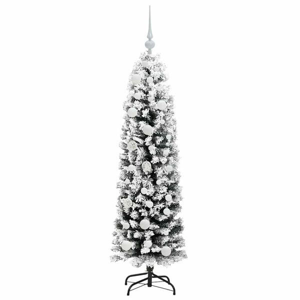 vidaXL &Aacute;rvore de Natal Artificial Verde 150 cm PVC e A&ccedil;o e Pl&aacute;stico