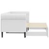 vidaXL Sof&aacute;-cama com gavet&atilde;o 90x200 cm couro artificial branco
