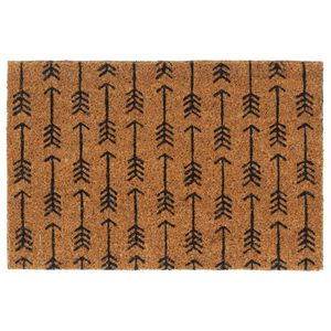 vidaXL Tapete de porta 40x60 cm fibra de coco tufada natural