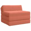 vidaXL Sof&aacute; Cama Dobr&aacute;vel Laranja Vermelho 200 x 70 x 10 cm