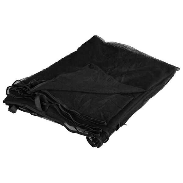 vidaXL mosquiteiro para exterior malha 220 preto 300x300x200 cm