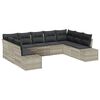 vidaXL Conjunto de Sof&aacute; de Jardim 9 unid. 8-N&uacute;mero de lugares
