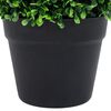 vidaXL Plantas bolas de buxo artificiais c/ vasos 2 pcs 37 cm verde