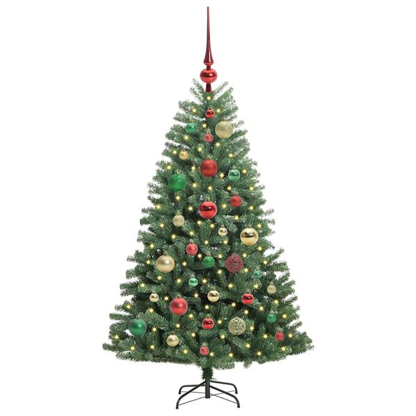vidaXL &Aacute;rvore de Natal Articulada Artificial Verde 120 cm PVC e Metal