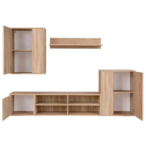 vidaXL Conjunto de móvel de TV 5 pcs Carvalho sonoma 221 x 30 x 80 cm