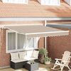 vidaXL Toldo Retr&aacute;til El&eacute;trico Bege 300 x 250 cm