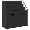 vidaXL Estante Infantil Preto 60 x 29,5 x 69 cm Derivados de Madeira