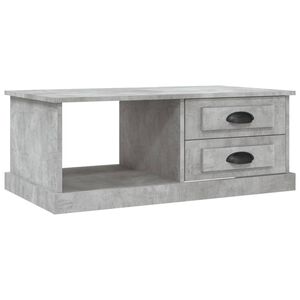 vidaXL Mesa de centro 90x50x35 cm derivados madeira cinzento cimento